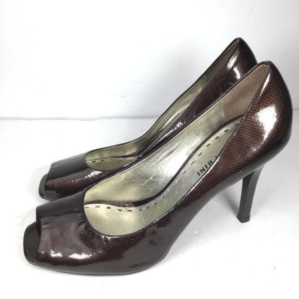 Gianni Bini Peep Toe Pumps Brown Size 9